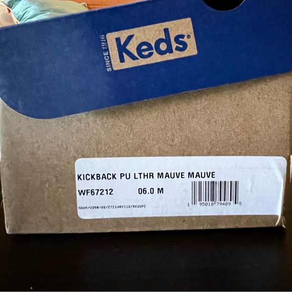 Keds Kickback Mauve Sneaker Style WF67212 Size 6 NIB - Picture 8 of 8